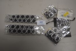Quantity of Silver with Silver Crystal Platted Band Accessories
