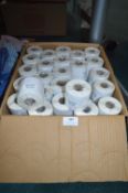 100x Rolls of 54x101mm White Adhesive Labels