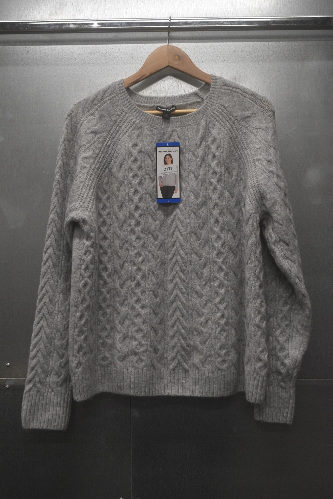 *Hilary Radley Grey Knitted Jumper Size: L