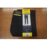 *Jachs New York Straight Fit Navy Five Pocket Trousers Size: 32x30