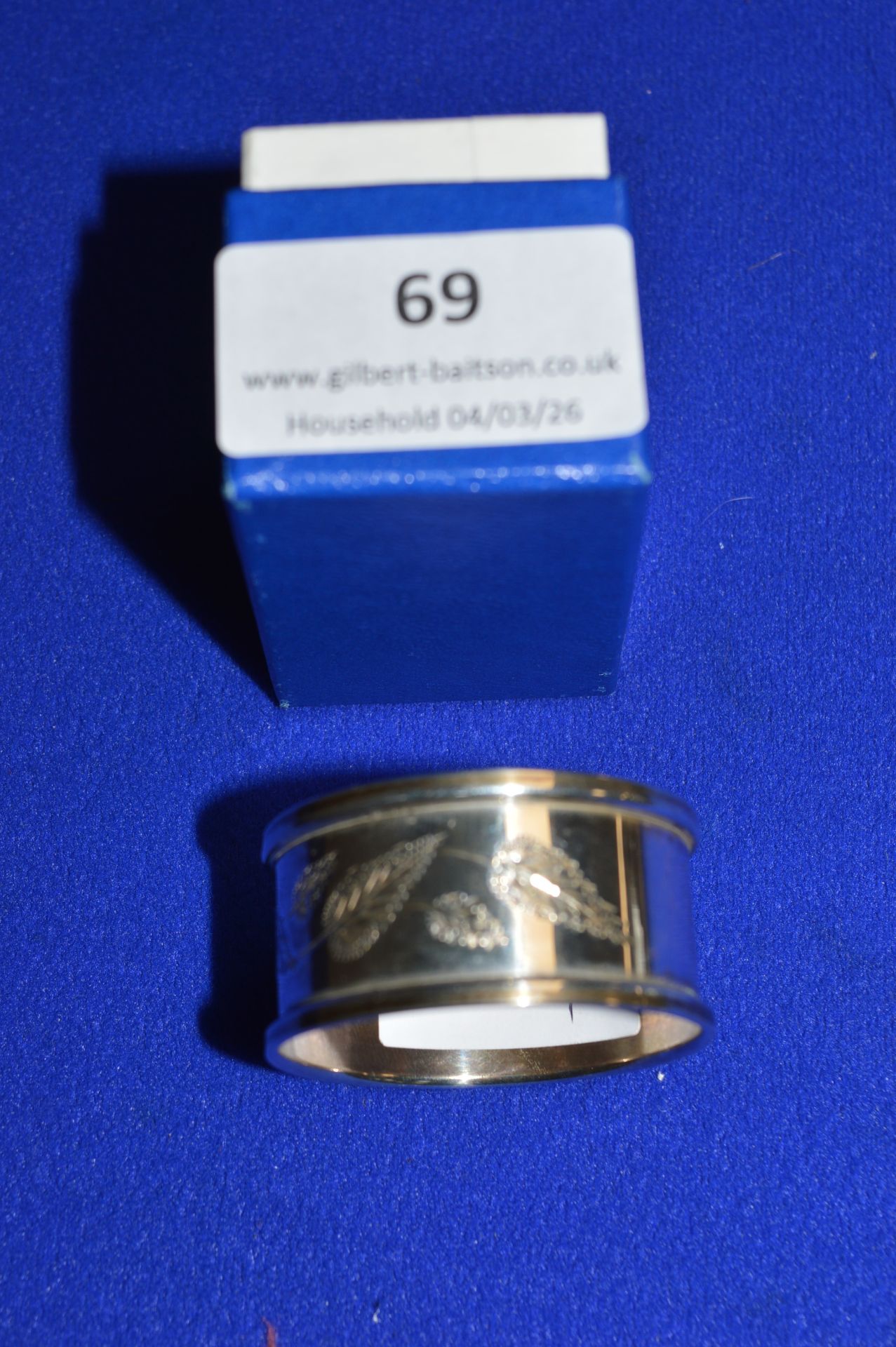 Hallmarked Sterling Silver Napkin Ring ~14g
