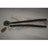 2x Rhinegold Leather Padded Browbands with Rhinestone Band Detail Sizes: Cob and Full