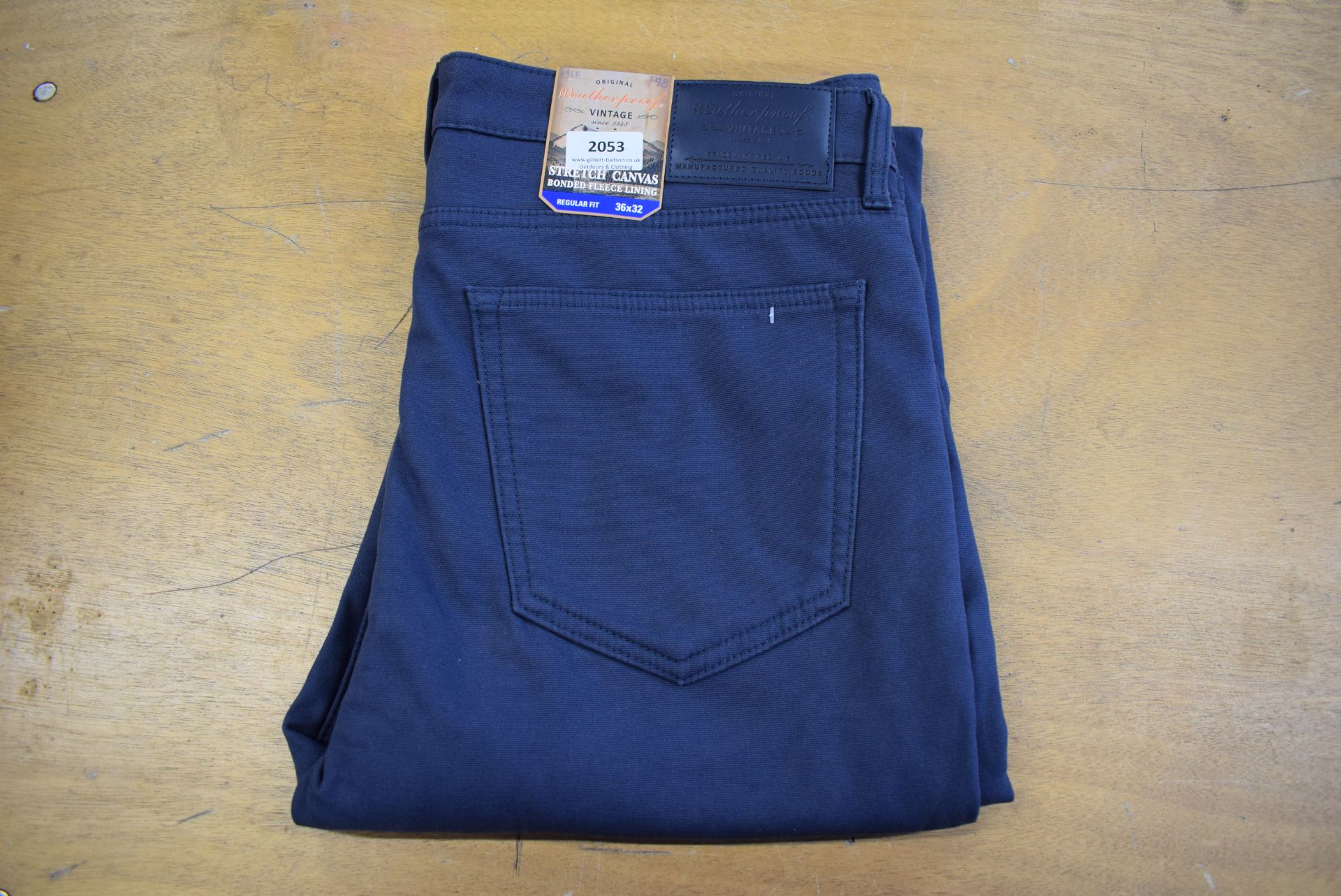 *Weatherproof Stretch Canvas Fleece Lined Jeans Size: 36x32
