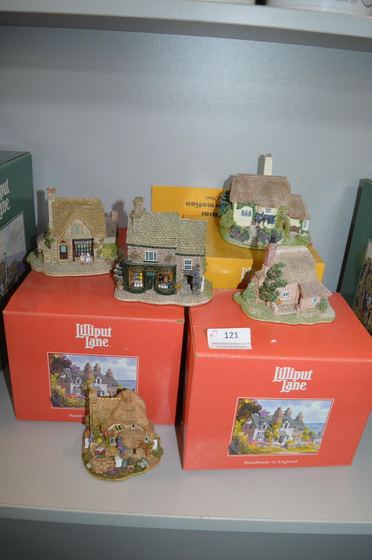 5x Lilliput Lane Cottages