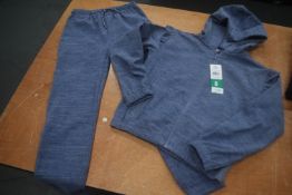 Andy & Evan 2pc Loungewear Set in Navy Heather Age: 8 years