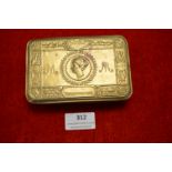 1914 First World War Forces Issue Brass Chocolate/Tobacco Tin