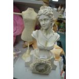 Decorative Bust and a Small Jewellery Stand