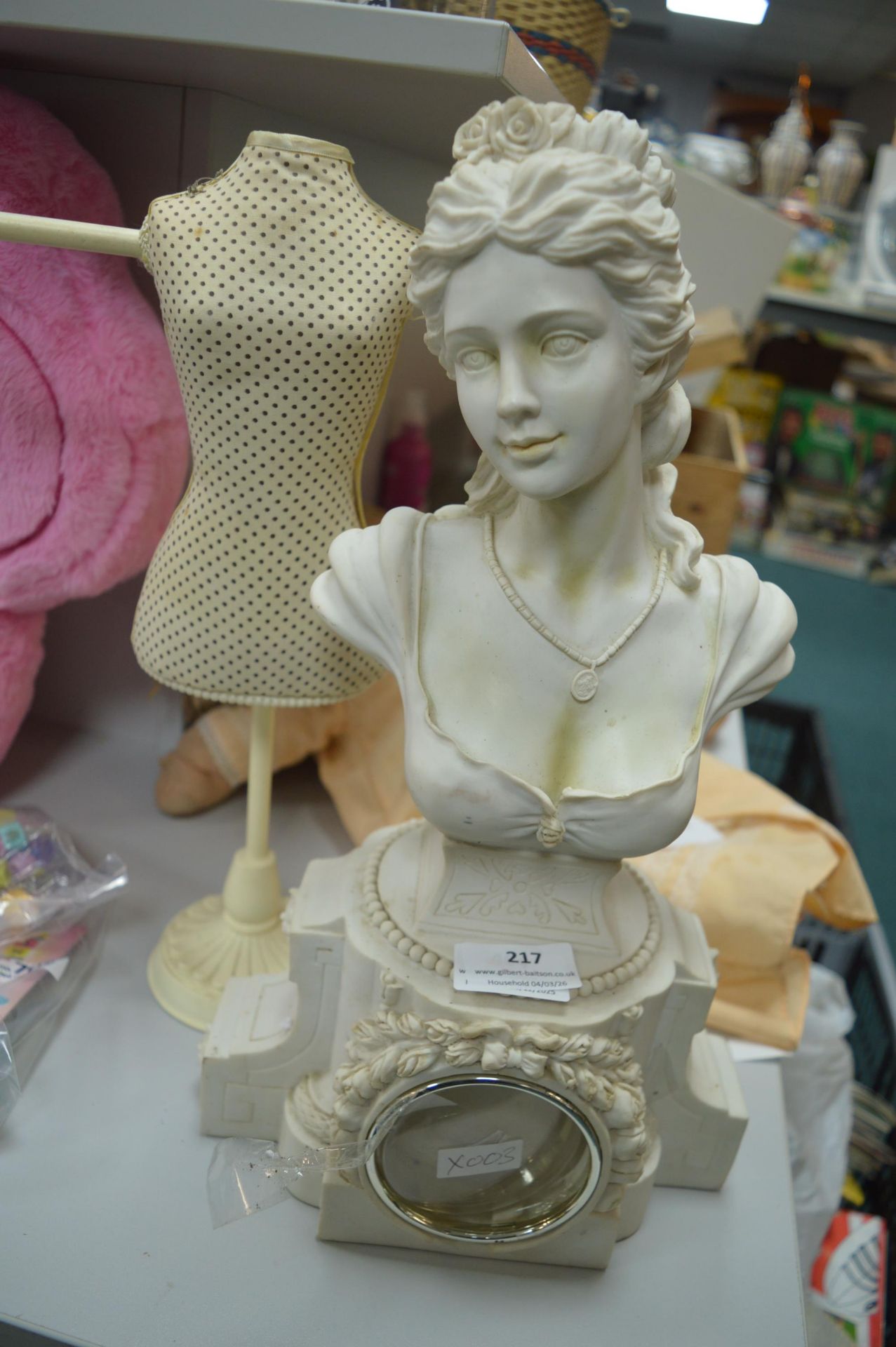 Decorative Bust and a Small Jewellery Stand
