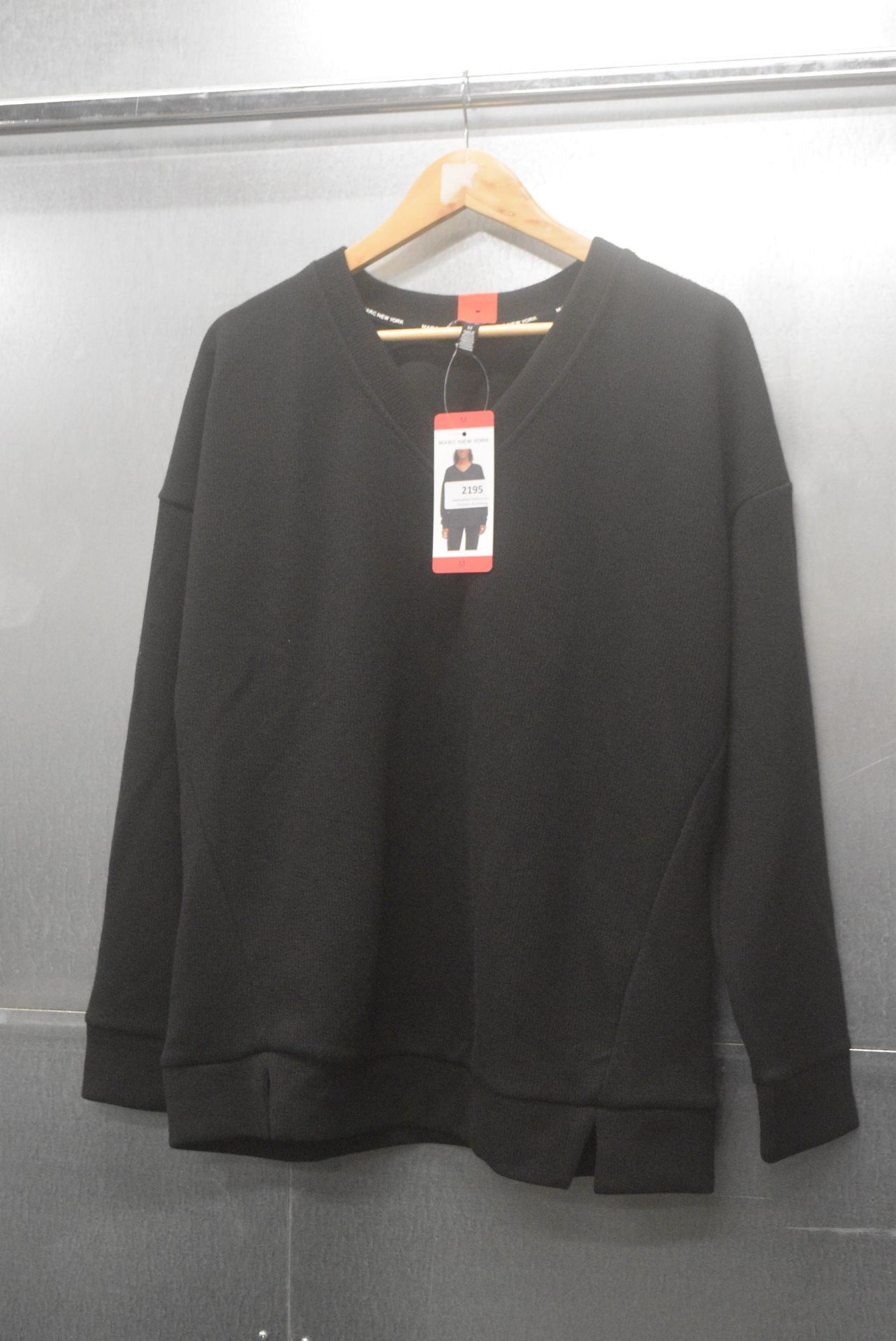 *Marc New York Black V-Neck Jumper Size: M
