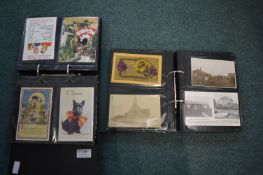 2x Albums of Vintage Postcards