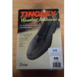 Tingley Trim Stretch Rubber Overshoes in Black Size: S (American 7-8.5)
