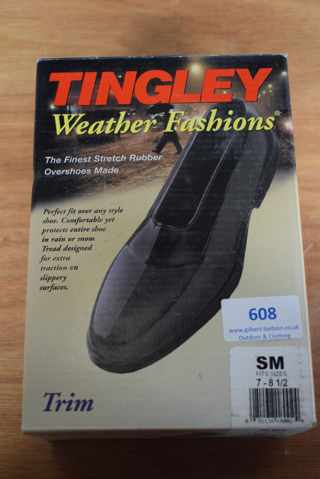 Tingley Trim Stretch Rubber Overshoes in Black Size: S (American 7-8.5)