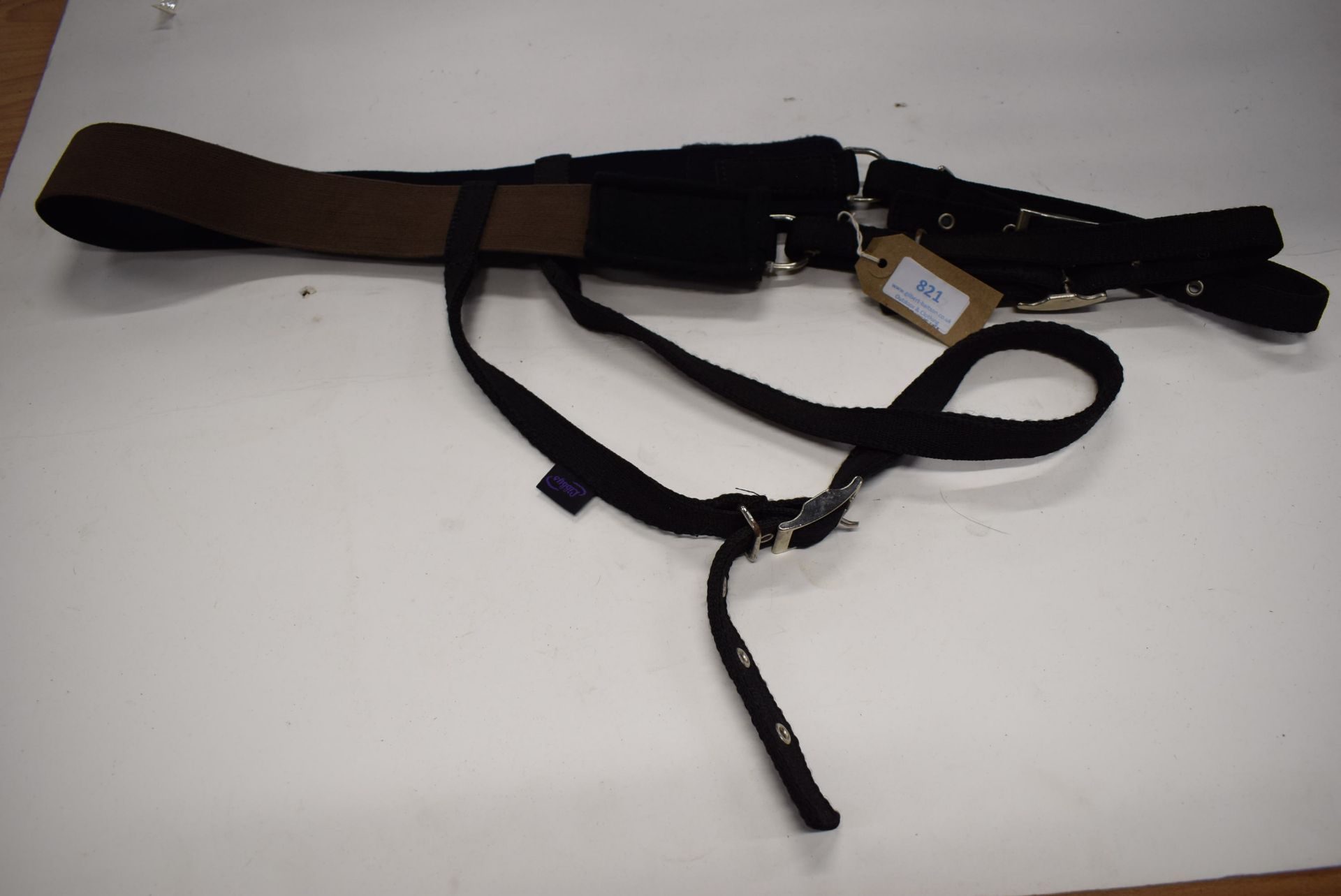 Libby’s Webbing Elastic Breast Girth One Size Black