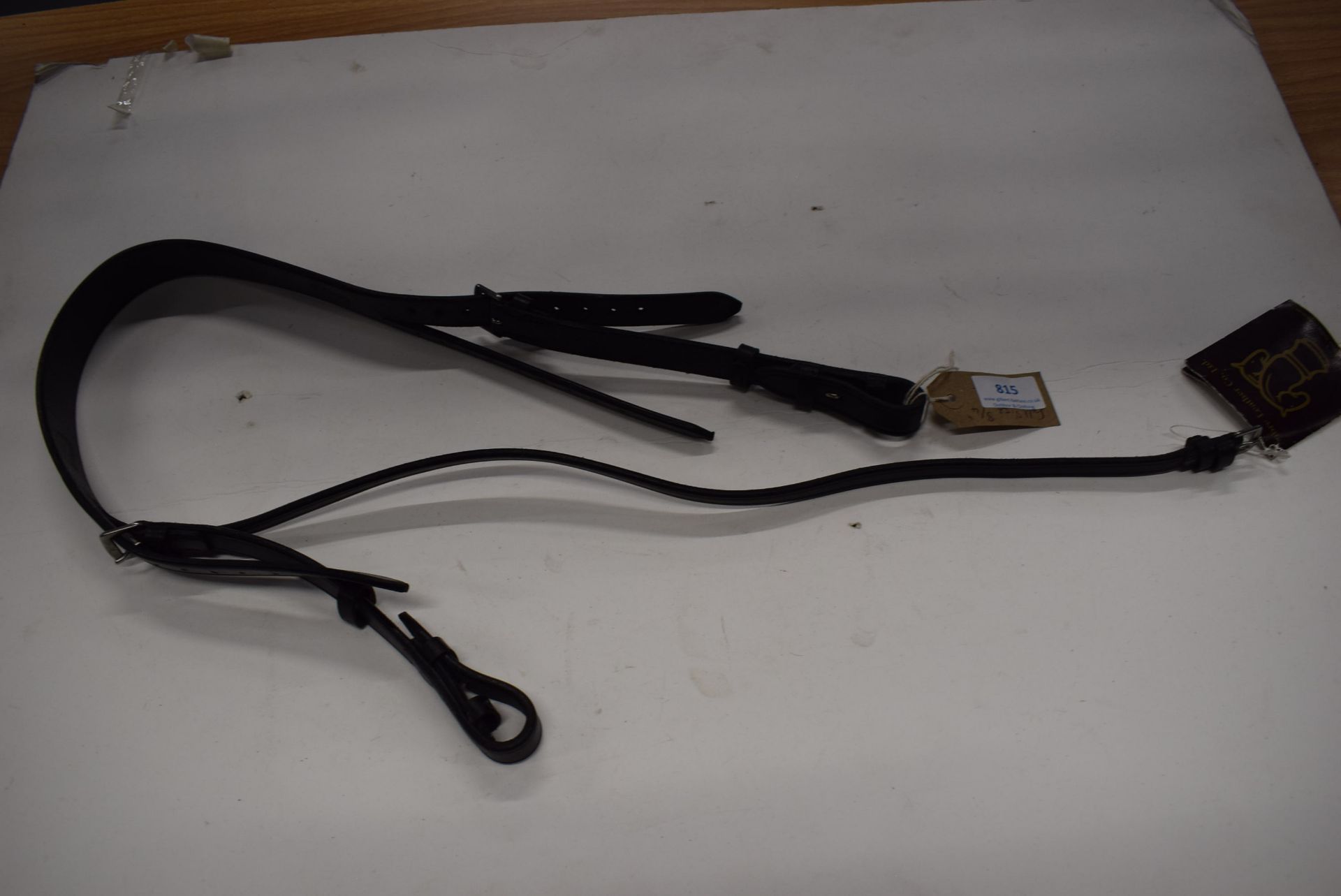 Sabre Embossed Slip Head Headstall Full Size Black