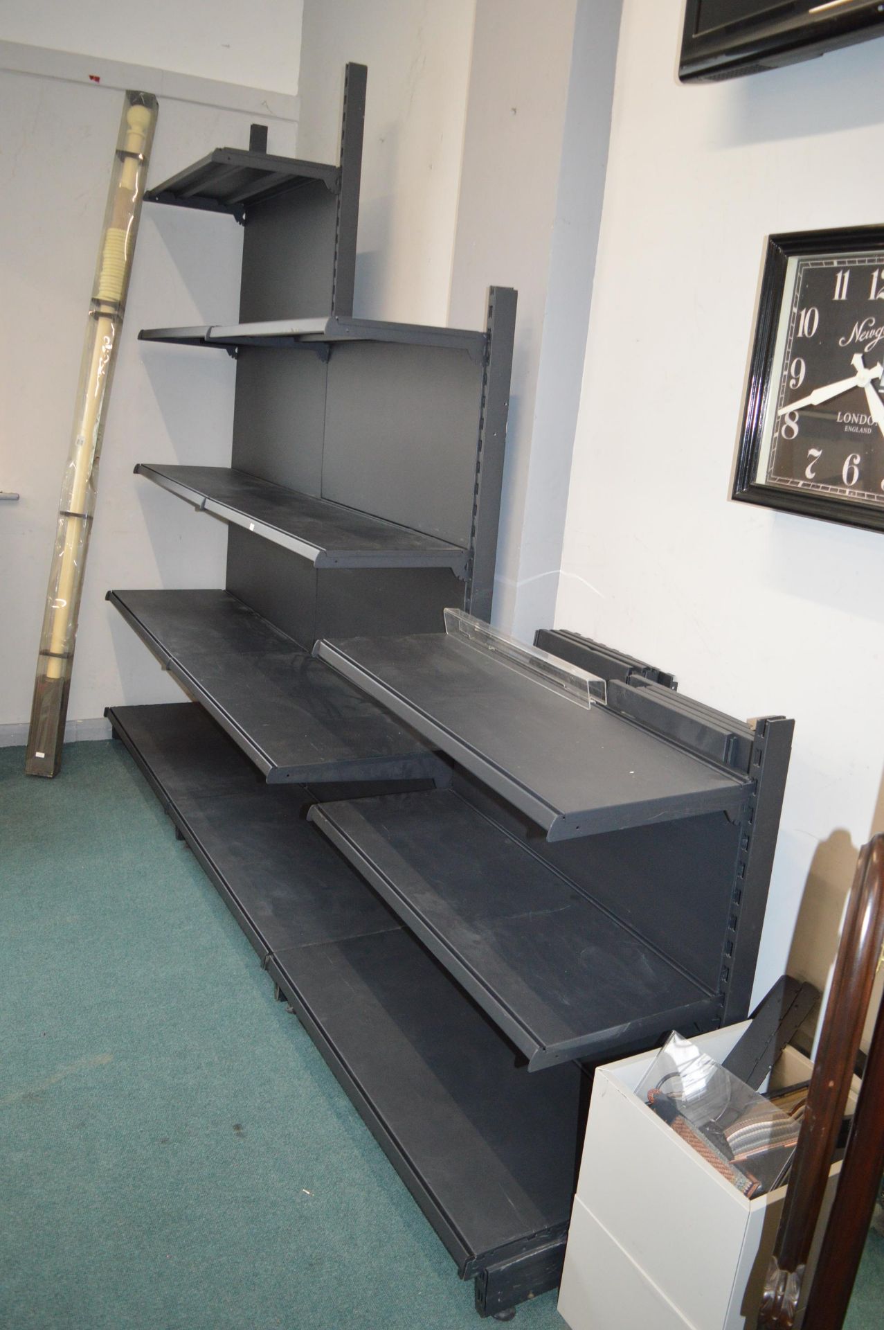 Quantity of Black Metal Adjustable Industrial Style Shelving - Image 2 of 3