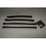 3x Raised and 1x Flat Leather Browbands in Various Sizes