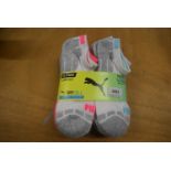 10x Pairs of Puma Kid’s Dry-Cell Low Cut Socks Size: 2.5-5 (light colourway)