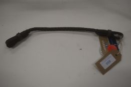 Stubben Leather Platted Round Saddle Strap in Brown