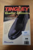 Tingley Moccasin Black Rubber Overshoes Size: S (American 7-8.5)