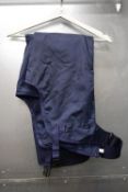 Blue Waterproof Chaps with Waxed Cotton Outer Size: M