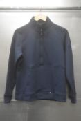 *32 Degrees Heat Soft Touch Half Zip Long Sleeve Top in Navy Size: S