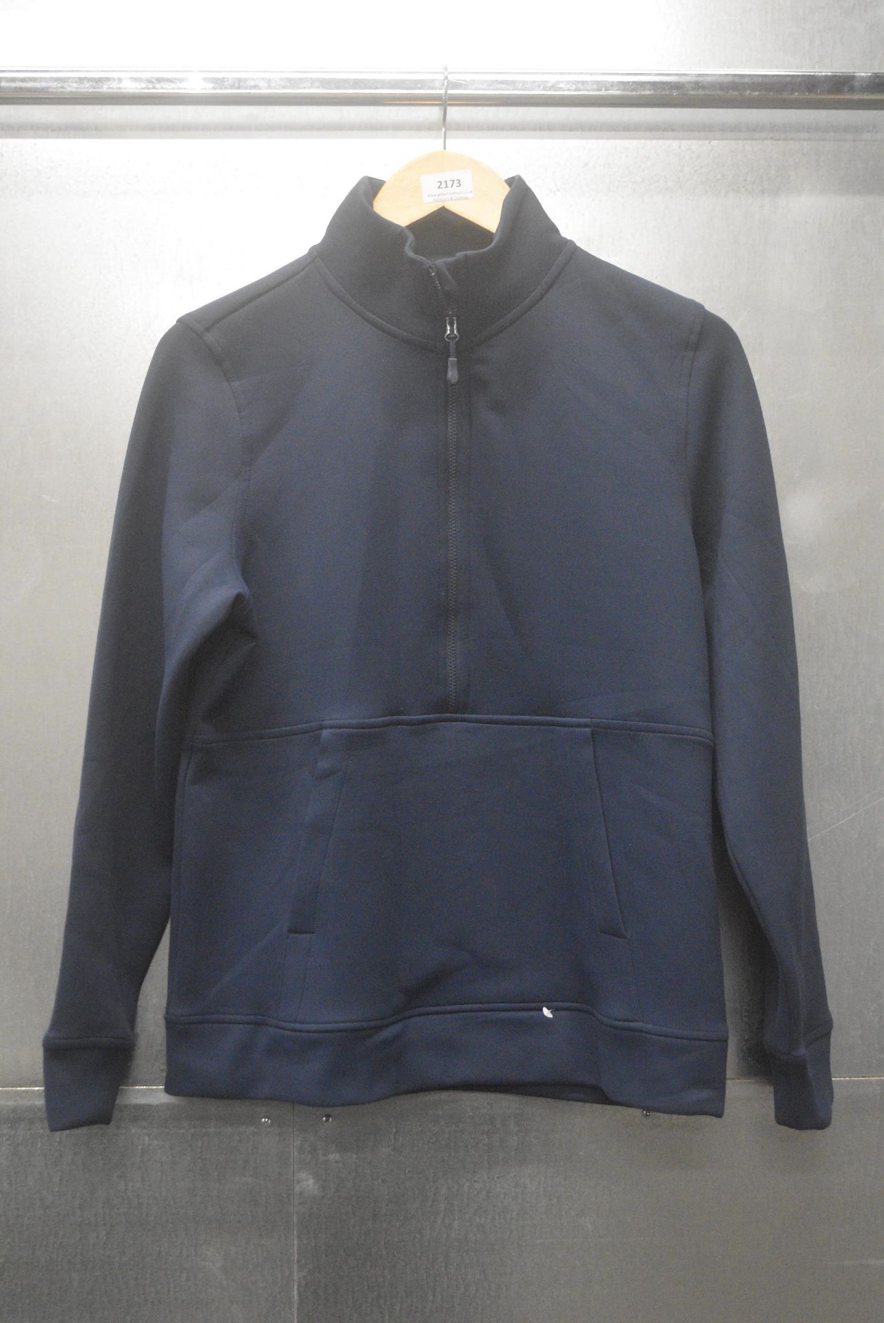 *32 Degrees Heat Soft Touch Half Zip Long Sleeve Top in Navy Size: S