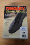 Tingley Trim Stretch Rubber Overshoes in Black Size: S (American 7-8.5)