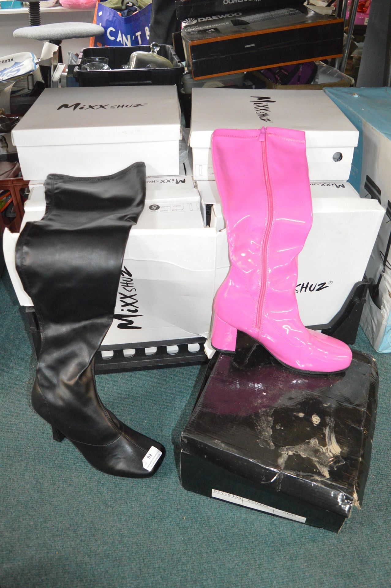 Quantity of Lady’s Boots and Shoes in Assorted Sizes