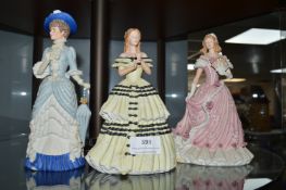 3x Wedgwood Figurines