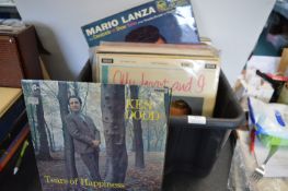 Vintage 12” LP Records Including Mixed Oldies, etc.