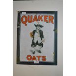 Quaker Oat Reproduction Metal Advertising Sign