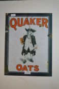 Quaker Oat Reproduction Metal Advertising Sign