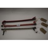 3x English Leather Velveteen Covered Browbands in Various Colours Sizes: Pony and Cob