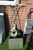 Qualcast Panther 30DL Manual Lawnmower, and 2x Garden Animal Ornaments