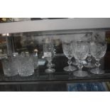 Cut Lead Crystal Tumblers and Wine Glasses