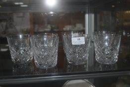 7x Cut Glass Lead Crystal Tumblers