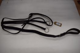 English Leather Running Martingale Cob Brown