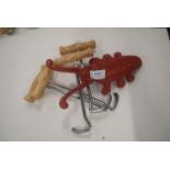 2x Pairs of Boot Pulls and a Boot Holder