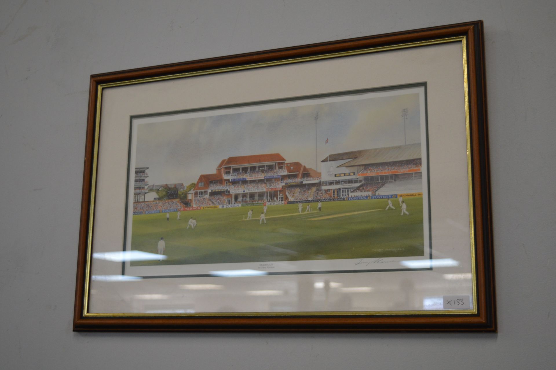 Pair of Signed Cricket Prints by Terry Harrison - Image 4 of 5