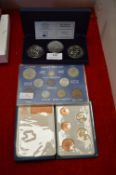 Westminster £5 Coin Triple Set WWI Commemorative Coins with Case plus 2x British Coin Sets