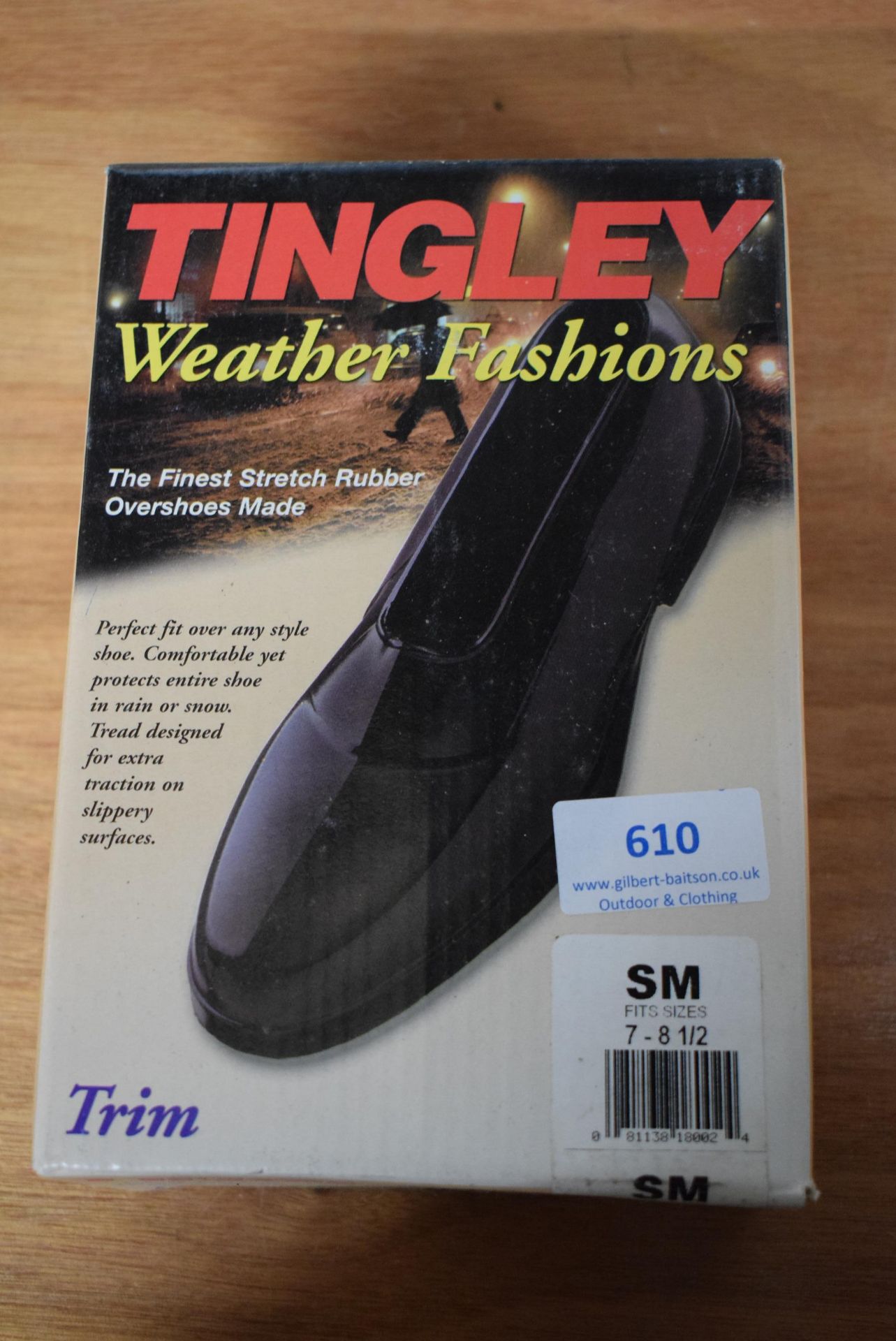 Tingley Trim Stretch Rubber Overshoes in Black Size: S (American 7-8.5)