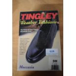 Tingley Moccasin Black Rubber Overshoes Size: S (American 7-8.5)