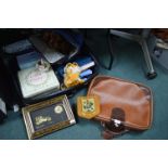 Suitcase and Contents Including Soft Toys and Wall Plates