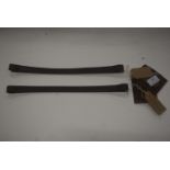 2x Sabre Leather Flat Brown Band in Black Size: Cob