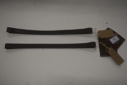 2x Sabre Leather Flat Brown Band in Black Size: Cob