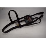 Jefferies Falcon Studded Headstall Full Size Havana