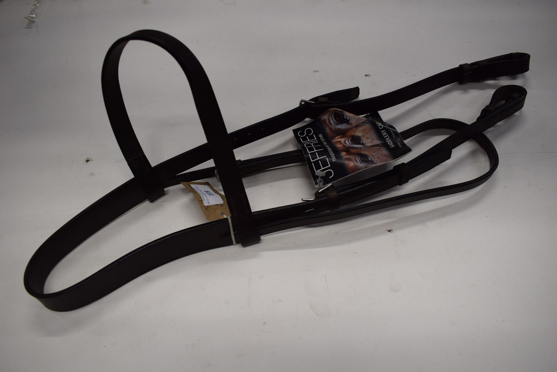 Jefferies Falcon Studded Headstall Full Size Havana