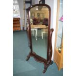 Large Reproduction Cheval Mirror