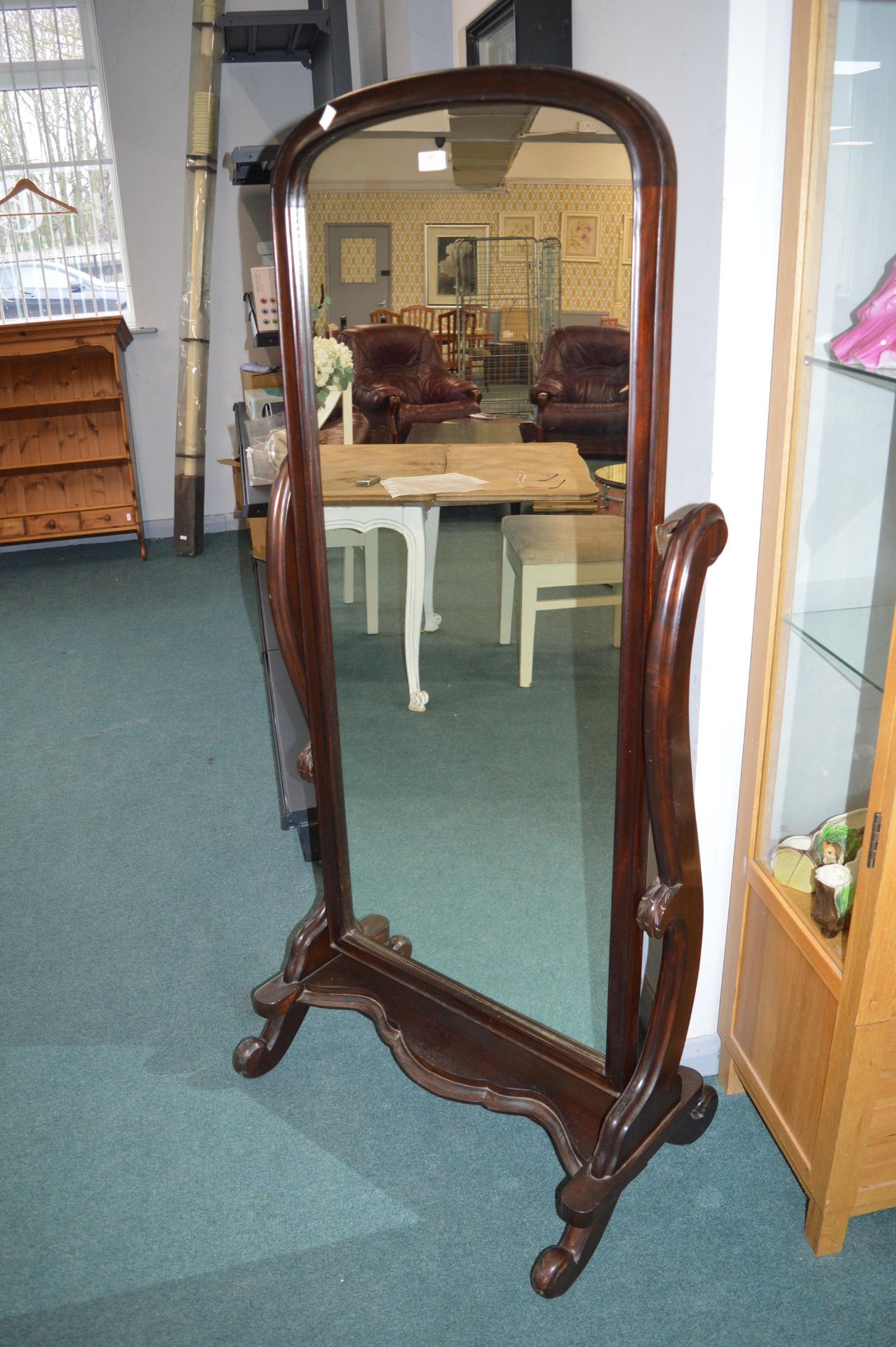 Large Reproduction Cheval Mirror