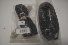 2x Sets of Sure Grip Reigns Web/Rubbered in Black Size: Full